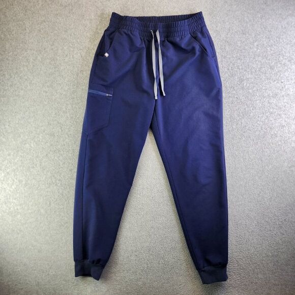Figs Scrub Pants Womens LT Blue Zamora Joggers Zip Cargo High Rise Nurse Vet - Picture 14 of 14